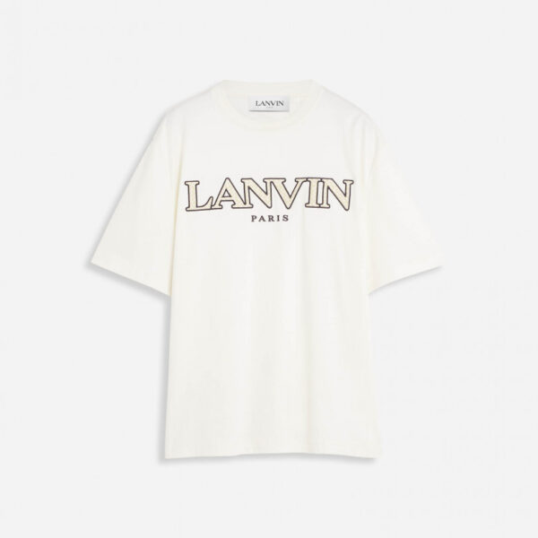 CLASSIC CURB EMBROIDERED T-SHIRT MILK