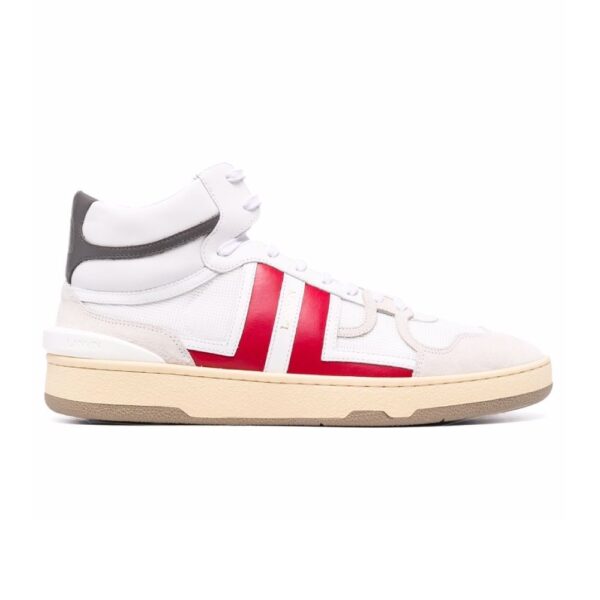 Lanvin Clay High Top Sneakers White