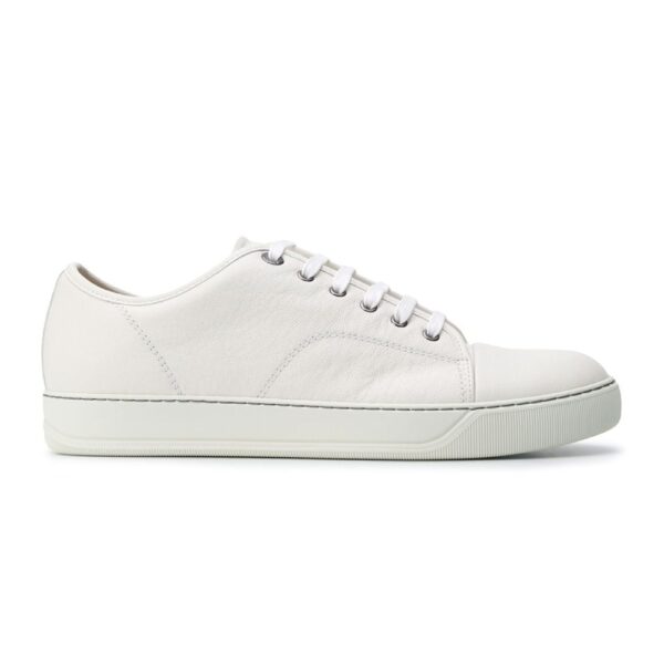 Lanvin Clay Lace Up Leather Trainers