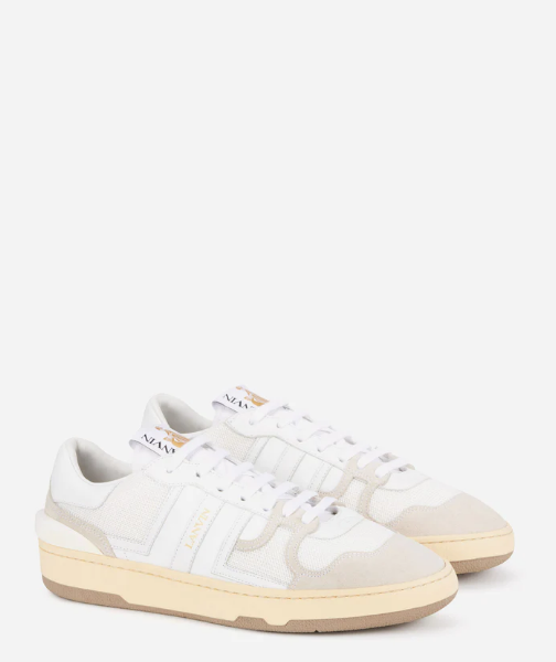 LEATHER CLAY LOW-TOP SNEAKERS
